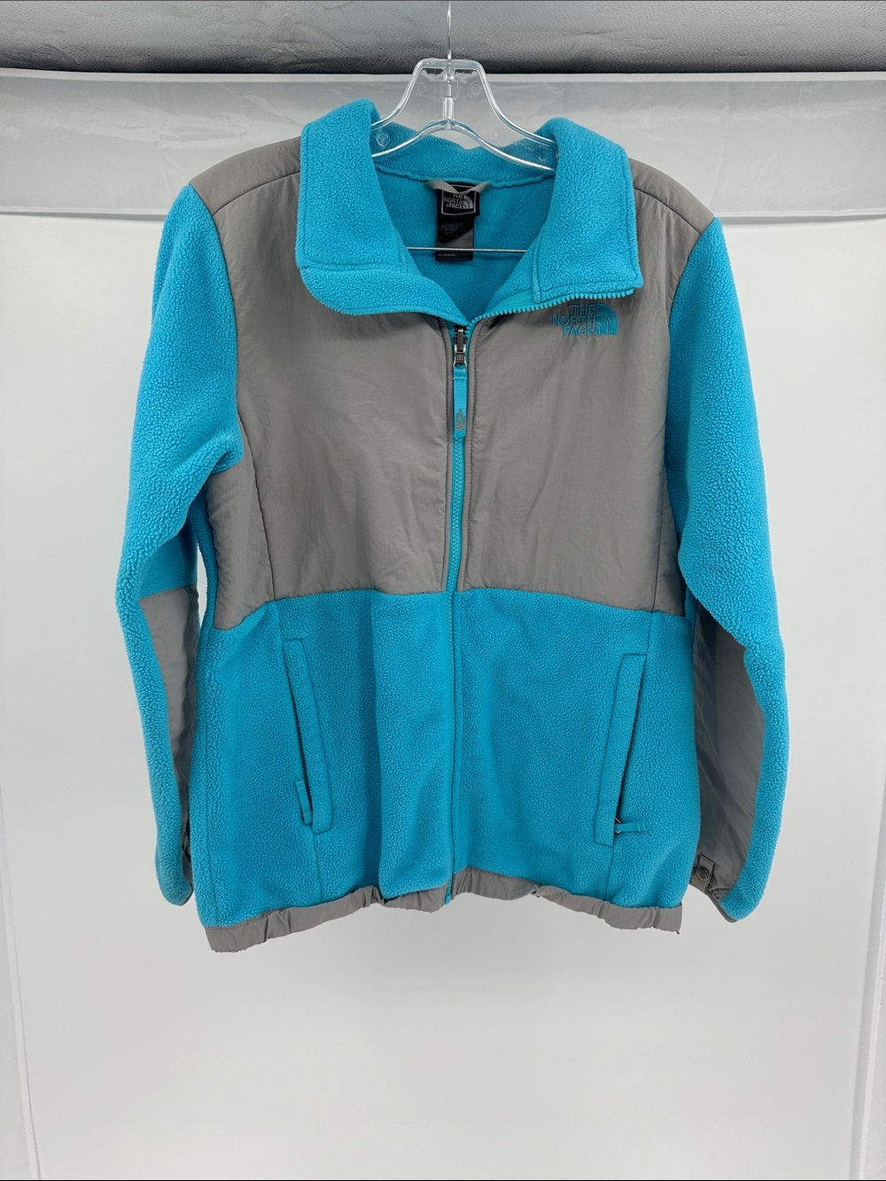 The North Face Kids Turquoise & Gray Fleece Jacket